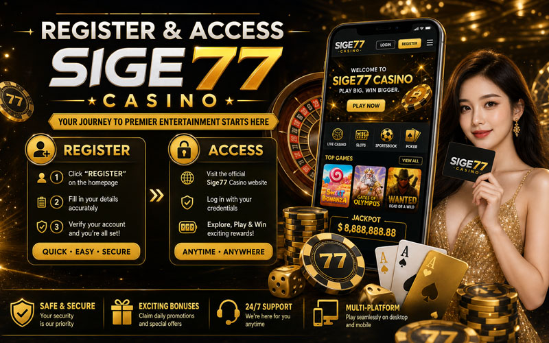 How to Register & Access Sige77 Casino in 2026
