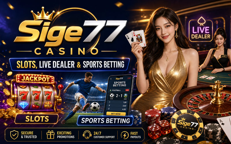 Top Games at Sige77 Casino – Slots, Live Dealer & Sports Betting